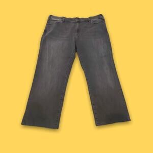 34 & Heritage Cropped Grey Cotton Stretch Denim Jeans Capris Size 46/34